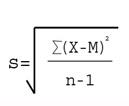 standard deviation formula